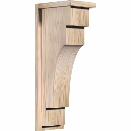 Ekena Millwork Mediterranean Smooth Corbel w/Backplate, Douglas Fir, 7 1/2"W x 10"D x 26"H COR08X10X26MED01SDF